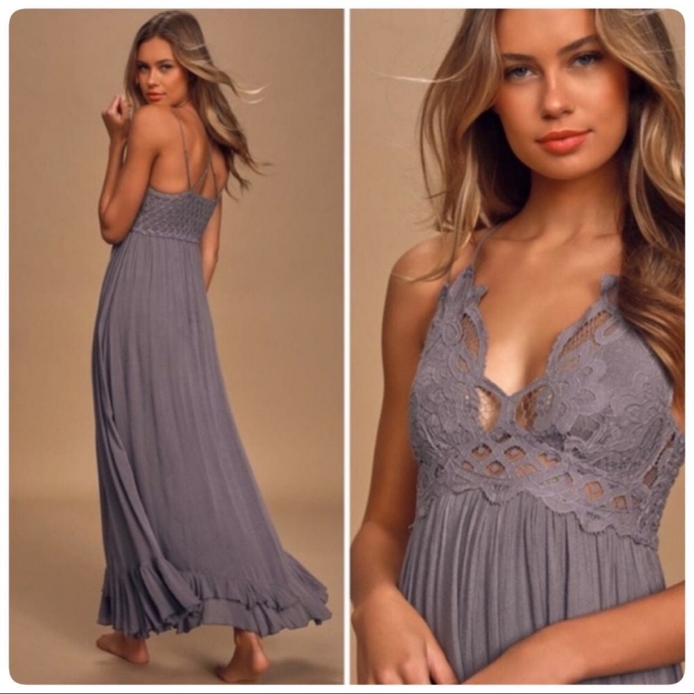Free People ADELLA MAXI SLIP DRESS